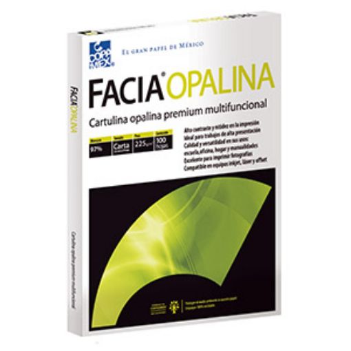 Imagen de CARTULINA OPALINA CARTA BLANCA COPAMEX CON 100HJS