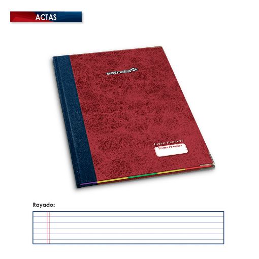 Imagen de LIBRO FLORETE ACTAS 96HJS FORMA FRANCESA