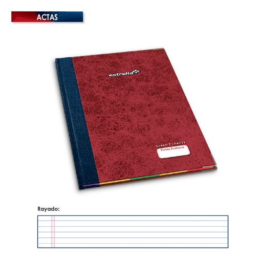Imagen de LIBRO FLORETE ACTAS 144HJS FORMA FRANCESA
